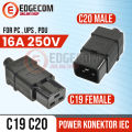 Konektor Power Socket IEC C20 Male / C19 Female 16A 250V. 