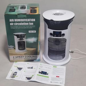 Máy Điều Hòa Mini Để Bàn Quạt Làm Mát USB Di Động Có Đèn Ngủ 7 Màu Cho Phòng Gia Đình Khi Cắm Trại