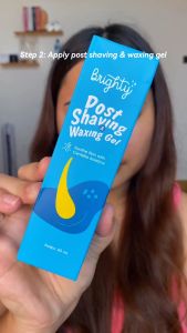 Brighty Post Shaving & Waxing Gel + Glowing Underarm + Waxing Strip Kit