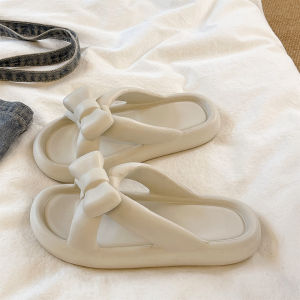 Cute Bow Slipper Sandals Thick Sole Anti-slip