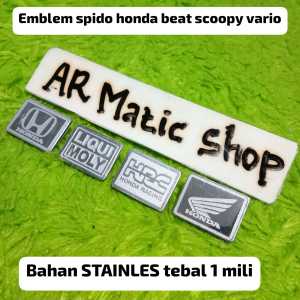 emblem STAINLESS cover SPIDO HONDA vario beat scoopy pcx adv emblem spidometer honda quality premium
