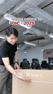 【QLED 4K】55inch - 4K Smart Google TV TCL 55T6C - HDR10+ - Tần số quét 60-120Hz - Dolby Atmos - Bảo Hành 2 Năm - Hàng Chính Hãng