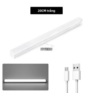 Dải Đèn LED Chiếu Sáng Cốp Xe Ô Tô 10/20/50CM Sạc USB Đèn Khẩn Cấp Thông Minh Từ Tính Cảm Ứng Tự Động Dùng Trang Trí Xe Hơi