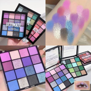 16 Colors Eyeshadow Palette Matte Glitter Colorful Pearlescent Powder Delicate Easy To Clear Shimmer Eye Shadow Green Spirit Make Up