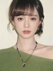 สร้อยคอแบบถักด้วยมือจากหินธรรมชาติสไตล์ย้อนยุค เครื่องประดับแฟชั่นสำหรับผู้หญิง สร้อยคอสั้นแบบลำลอง โซ่สาน