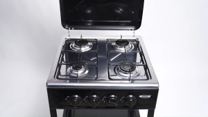 4 Burner Gas Stove Portable Outdoor Stove with Removable Storage Stand Heavy Duty Stainless Steel Propane Gas Cooker for Camping Picnic Home RV Cooking
