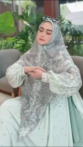 Humaira99 Gamis Syari Muslim Dress Hijab Muslimah Atasan Wanita Longdress Busui Terbaru Terlaris Pesta Lebaran Ceruti Abstrak Bunga Babidol Hairin Dinda