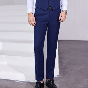 New Volvo 4S Store West Pants Tailored Blue Professional Workwear Trousers for Men And Women Large Size Long Pants