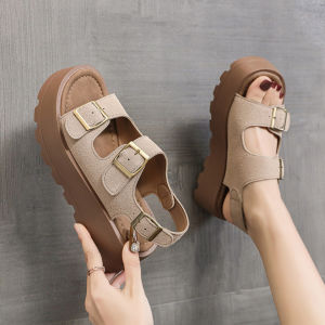 DIANCHA | French Retro Toe-exposed Sandals Heeled