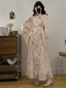 RELNLEX | Bộ Đầm Du Lịch Mùa Hè Kiểu Trung Quốc Elegante Oversized