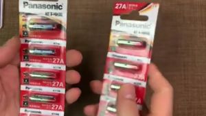 Pin Panasonic 12V A27 A23  vỉ 5 viên chất lượng tốt dùng cho chuông điều khiển cửa cuốn Pin  - VPP Bảo An