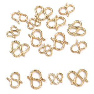 1-10 cái/túi 14k đồng thau mạ Vàng W & S hình dạng Clasp cho Diy Vòng Cổ Vòng tay làm đồ trang sức