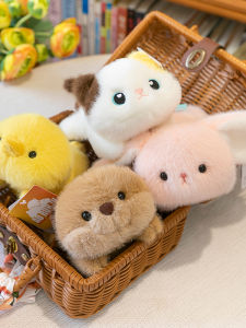 Đồ Chơi Búp Bê Hình Chú Khỉ Mềm Mại Dễ Thương Mini Rabbit Sitting Toy Trang Trí Bàn Bằng Vải PP Cotton Đồ Chơi Trẻ Em