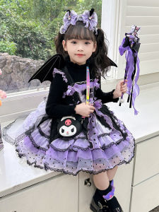 Clow M Dress Baby Girl Spring and Autumn Clothing New Arrival Western Style Halloween Costume Girl Lolita Princess Skirt