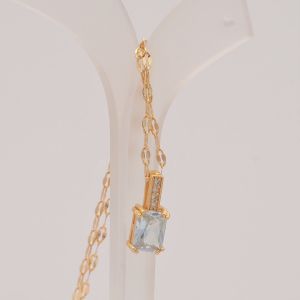 Hyl Jewelry 309N Kalung Titanium Wanita Karat Emas Silver Asli Panjang Muda & Anti Luntur