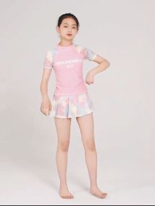 Đồ Bơi Cho Bé Gái Bộ Bơi Bé Gái Habi Fashion HB2403 Thiết Kế Dễ Thương Chất Liệu Co Giãn Cho Bé Từ 18-60kg