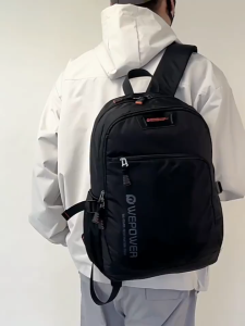 Tas Ransel Pria Sederhana Tahan Air | Backpack Laptop Kapasitas Besar untuk Sekolah & Kerja Bisnis