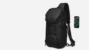 SEA CHOICE Crossbody Tas Duffle Tahan Air–Multi Port USB Pemisahan Basah-Kering Tas Dada Travel