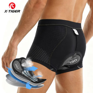 X-Tiger | X-TIGER Mens Cycling Underwear with 5D Gel Cushioned MTB Boxer Cycling Shorts Road Bicycle Underwear Cycling Equipment