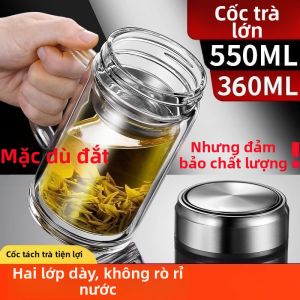 Mens Insulated Double Layered Glass Cup