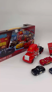 โมเดลโจมตีพ่วงแมคควีน McQueen Super Truck Cars รุ่นพร้อมส่ง รถคาร์ รถของเล่น รถบรรทุก McQueen Super Truck Cars พร้อมส่ง
