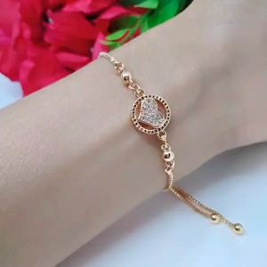 Gelang Serut Silver Titanium Xuping Perhiasan Aksesoris Lapis Emas Perhiasan Pengganti Emas