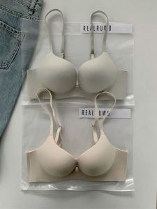 บราเปลือยชิ้นเดียวไร้ตะเข็บแบบญี่ปุ่น ผู้หญิง หน้าอกเล็ก ดูใหญ่ไม่มีแหวนเหล็ก บราเปิดเผยหลังขนาดใหญ่