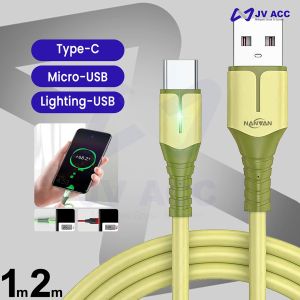 NVN-KD23 KABEL DATA FAST CHARGING KABEL CHARGER 3A ORIGINAL WITH LIGHT
