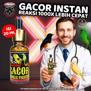 VITAMIN BURUNG SEDULUR GACOR SINGLE FIGHTER VITAMIN PENGGACOR INSTAN UNTUK SEMUA JENIS BURUNG DOSIS TINGGI