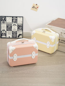 Retro Style Handheld Luggage 14 Inch Suitcase Macaron Makeup Bag Fashion Mini Travel Bag for Men And Women