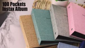 ABS Family Memories Mini Photo Album Pieces Easy Organize Moment 100 Pockets Slot Instant Photo Album Foto Keluarga Bentuk Kraf 独特相册