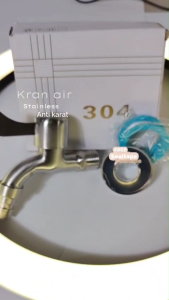 (Free Sealtape)Kran Air Keran Tembok Taman Cucut Mesin Cuci Stainless Wall Faucet