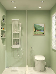Retro Minimalist Bathroom Wall Stickers Self Adhesive Waterproof Moisture Proof Toilet Tile Color Change PVC Wall Decals