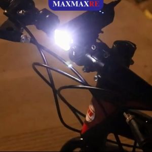 Đèn Xe Đạp Thể Thao 4 Chế Độ Chiếu Led Siêu Sáng Chống Nước Còi To Pin Sạc Usb Full Phụ Kiện Đèn Tín Hiệu Gắn Xe Đạp