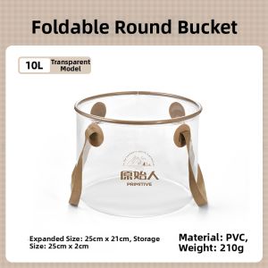 The Primitive | Clean Drinking Transparent Large Capacity Water Storage Bucket