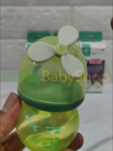Botol Susu Bayi Minitree Model Kipas Bentuk Dot Bulat Baby Feeding Bottle Regular Neck 60ml Untuk Usia 0 Bulan New Born Bayi Baru Lahir sampai 3 Bulanan - Aneka Warna Biru Hijau Ungu Peach Sudah BPA Free Bisa Direbus Sterilisasi Mesin Mudah Dibersihkan