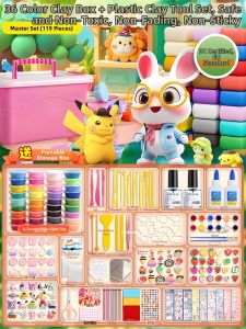 Non-Toxic No-Stick Clay for Kids Art 500g