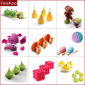 French Mousse Mold Series High Quality Platinum Silicone Mold Custard Dessert Pudding Jelly Pastry Baking Mold