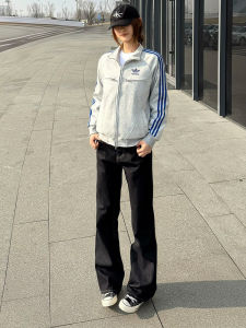 LIUBU | Slim Fit Flare Jeans Black