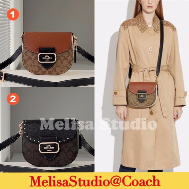 Coach CE565 CE567 CF410 CH507 Morgan Saddle Bag Women Crossbody Sling Handbag 565 567 410 507 Lazada