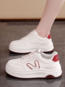 Womens Thick Bottom Sneakers Spring Autumn Casual Sports Flat Shoes Breathable New Style Popular Casual Board Shoes
