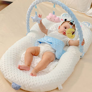Sunveno Portable Baby Nest Infant Lounger Bed Foldable Newborn Crib Toddler Bed Baby Nursery Carrycot Co-Sleeping 0-12 Months