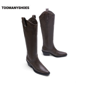 Toomanyshoes | Pointed Toe High Heel Winter Boot