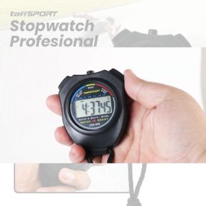 Penghitung Waktu Lari Digital: TaffSPORT Stopwatch Digital Profesional