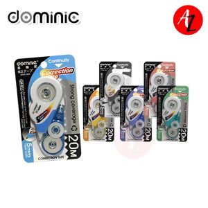 DOMINIC DP-911 School Office Correction Tape (20M) - Cover Up Mistakes Easily SOLD BY PIECE