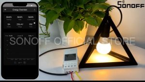 Sonoff POW Elite 16a/20a ไฟเฉลียน LED สวิตซ์อัจฉริยะ พร้อมชิป ESP32 กันเกิน 50cm หน้าจอ LCD ผ่าน Ewelink สำหรับ Alexa และ Google Home