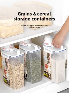 Asvel | Food-Grade Kitchen Household Sealed Storage Box for Rice and Grains