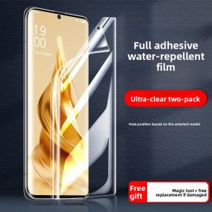 CHECKON | Curved Tempered Glass Screen Protector for OPPO Reno12 Reno9Pro FindX7 Ultra FindX8 FindX6 A2
