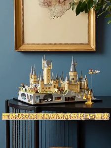 Mainan Harry Potter Blok Bangunan 2743Pcs Hogwarts Model Nano Block 3D Puzzle Susun Mainan