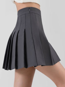 Slimming A-Line Mini Skirt High Waist Pleated Short Skirt Spring Summer College Style Womens Fashion Two Lengths Available